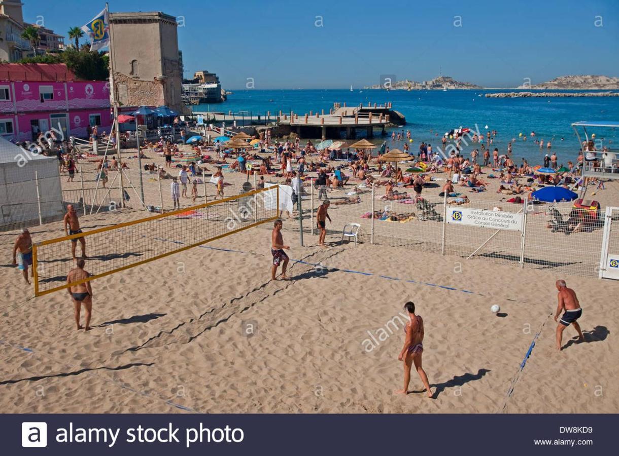 T1 Moderne Plage Des Catalans Марсель Экстерьер фото